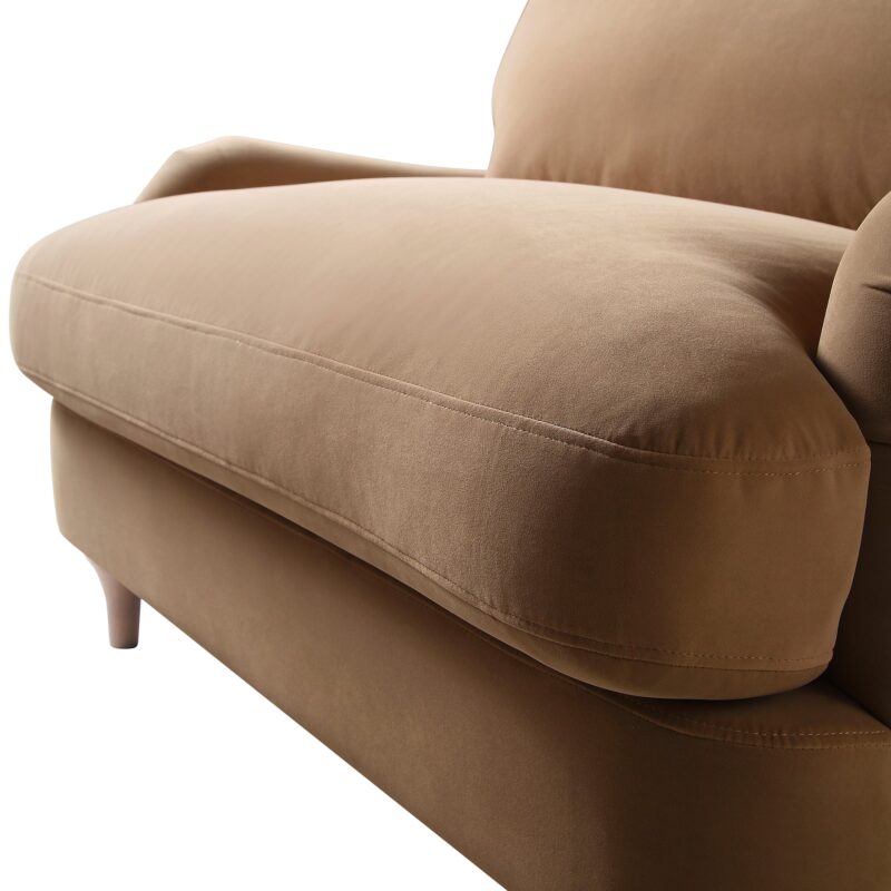 Daphnis Camel Velvet Sofa, Loveseat - Image 10