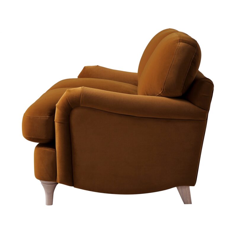 Daphnis Cinnamon Velvet Sofa, 2-Seater - Image 7