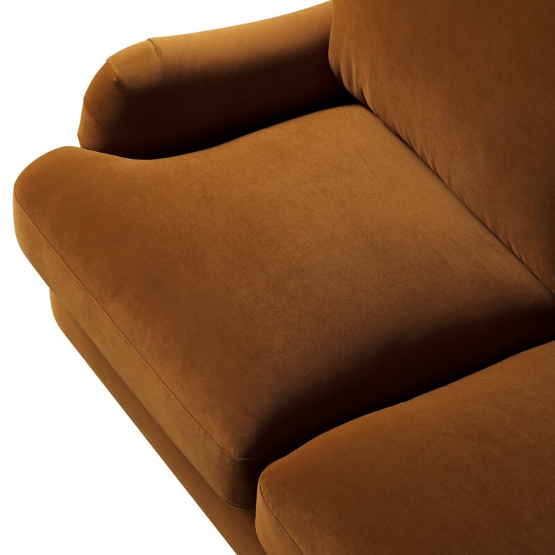Daphnis Cinnamon Velvet Sofa, 2-Seater - Image 10