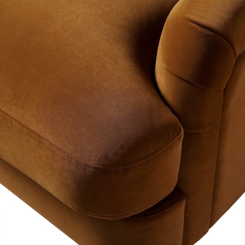 Daphnis Cinnamon Velvet Sofa, 2-Seater - Image 11