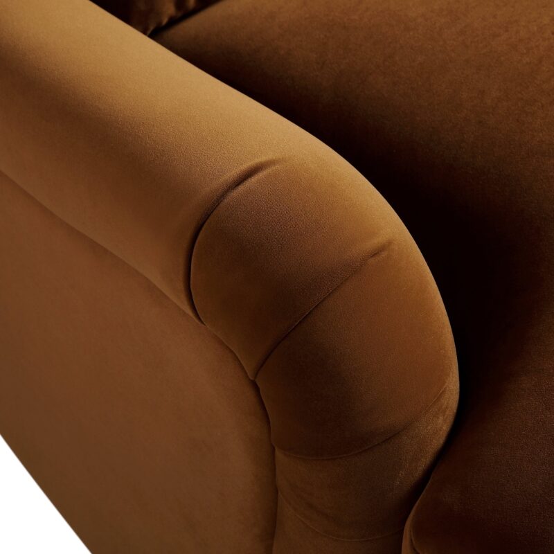 Daphnis Cinnamon Velvet Sofa, 2-Seater - Image 12