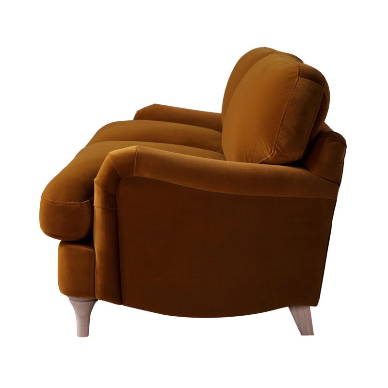 Daphnis Cinnamon Velvet Sofa, 3-Seater - Image 8