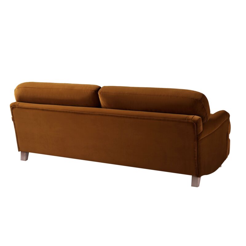 Daphnis Cinnamon Velvet Sofa, 3-Seater - Image 9