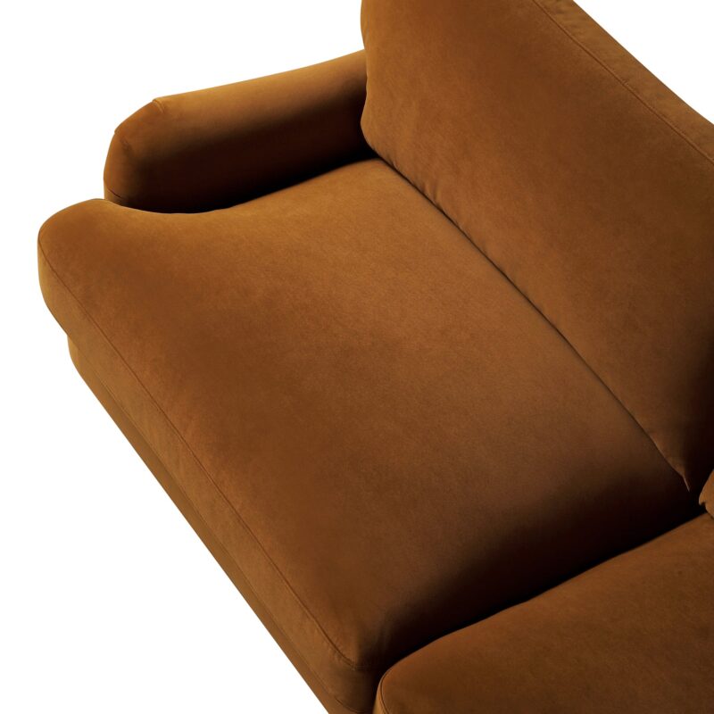 Daphnis Cinnamon Velvet Sofa, 3-Seater - Image 12
