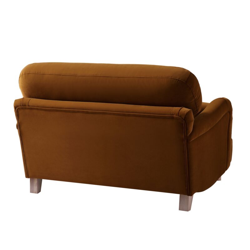 Daphnis Cinnamon Velvet Sofa, Loveseat - Image 8