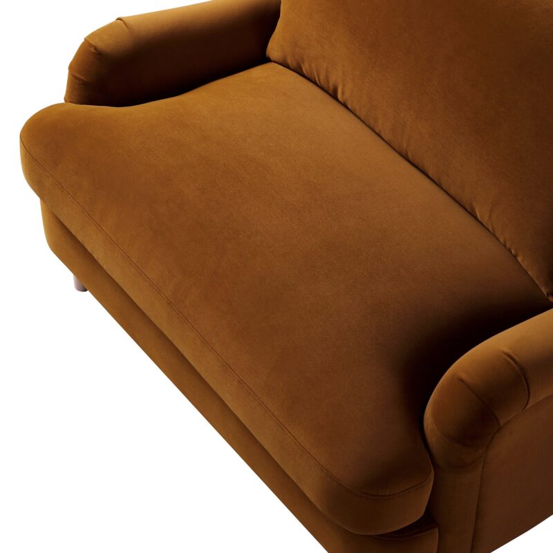 Daphnis Cinnamon Velvet Sofa, Loveseat - Image 10