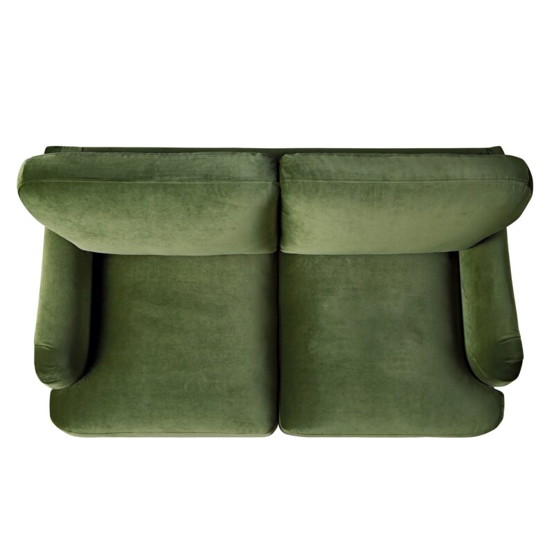 Daphnis Fern Green Velvet Sofa, 2-Seater - Image 9