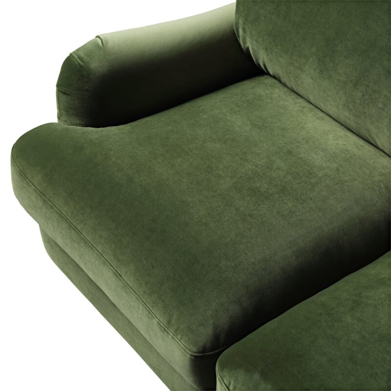 Daphnis Fern Green Velvet Sofa, 2-Seater - Image 11
