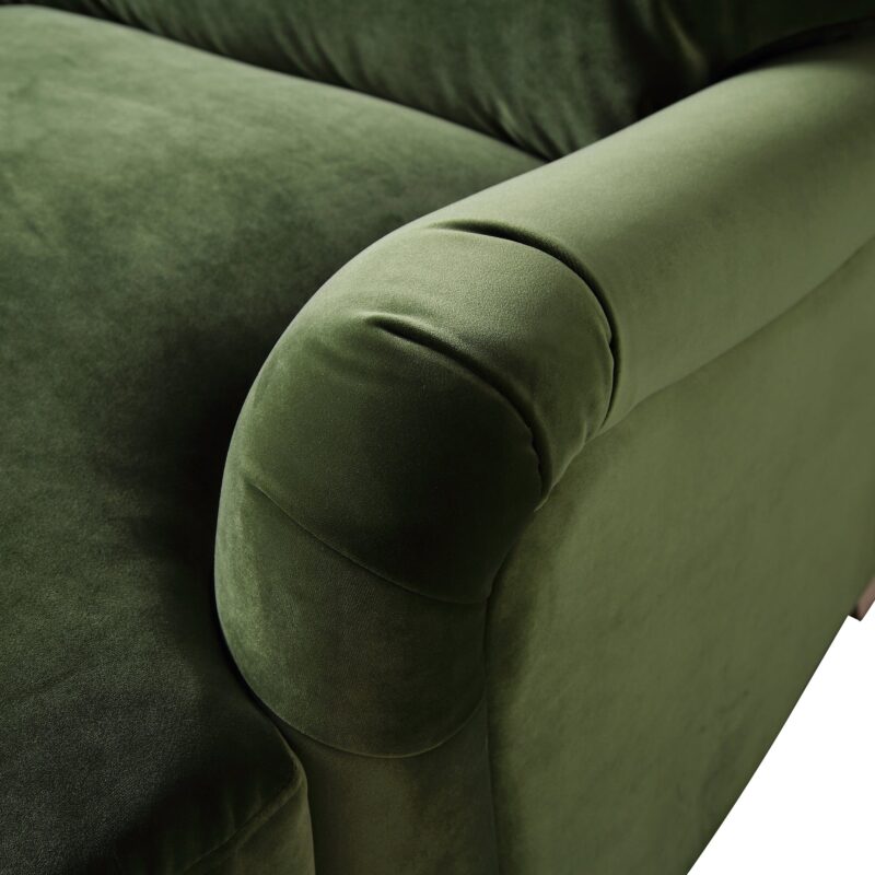 Daphnis Fern Green Velvet Sofa, 2-Seater - Image 12