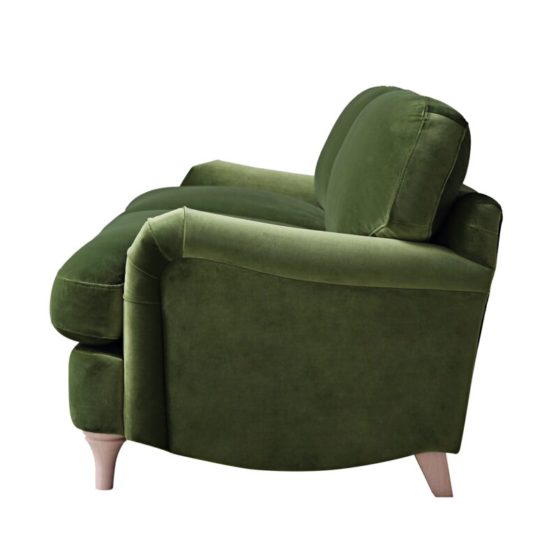 Daphnis Fern Green Velvet Sofa, 3-Seater - Image 9