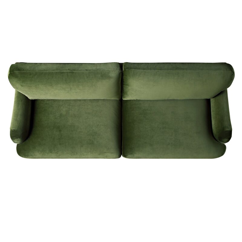 Daphnis Fern Green Velvet Sofa, 3-Seater - Image 10