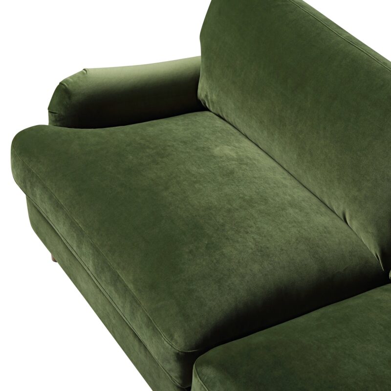 Daphnis Fern Green Velvet Sofa, 3-Seater - Image 13