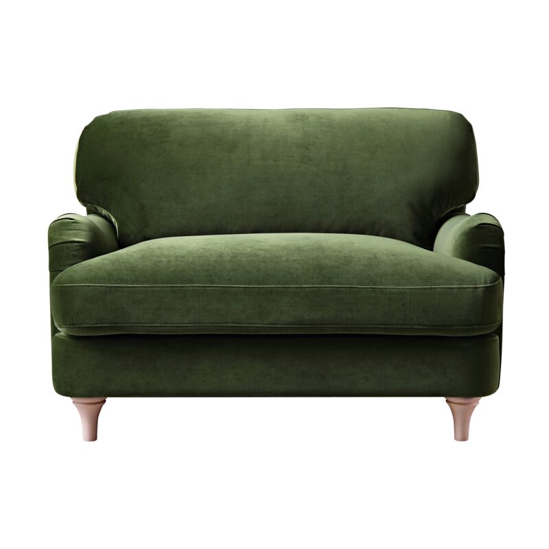 Daphnis Fern Green Velvet Sofa, Loveseat - Image 4