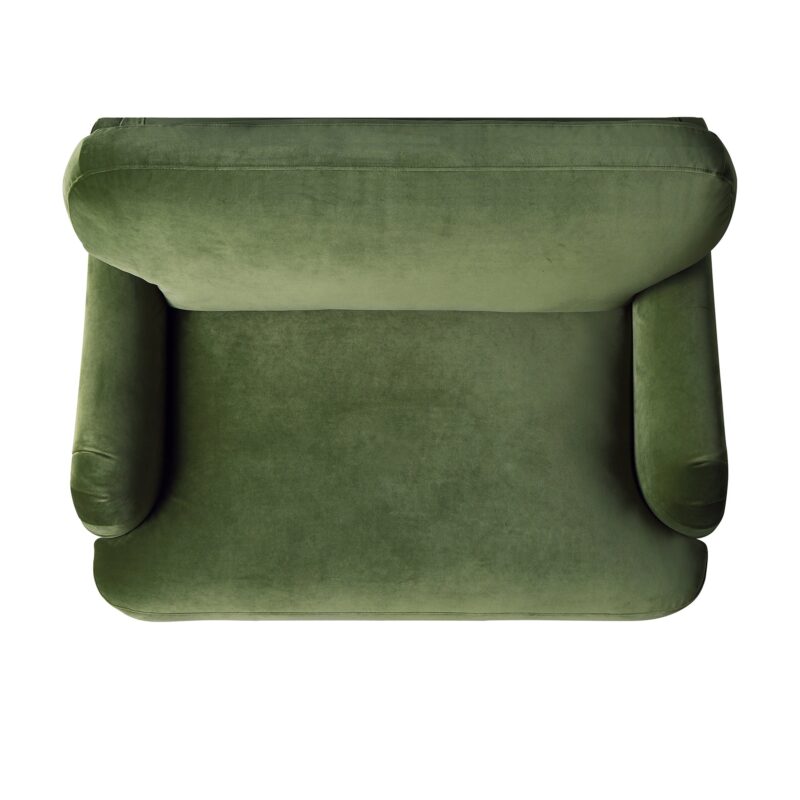 Daphnis Fern Green Velvet Sofa, Loveseat - Image 7