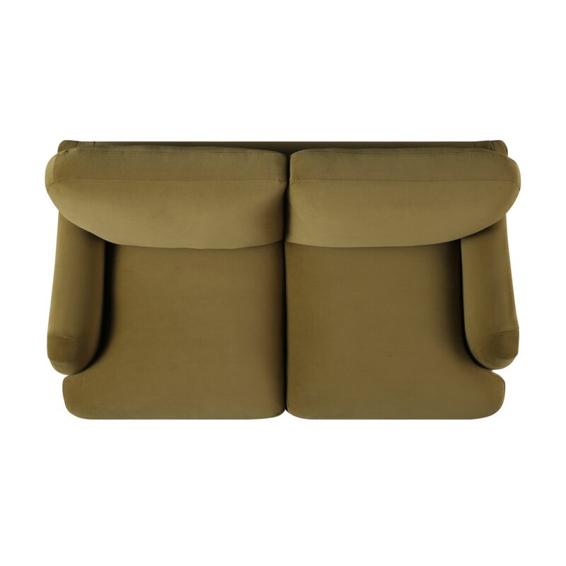 Daphnis Fudge Velvet Sofa, 2-Seater - Image 9