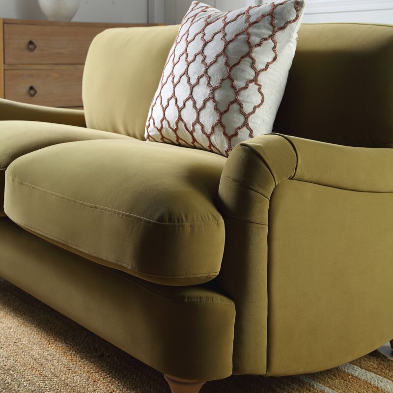 Daphnis Fudge Velvet Sofa, 2-Seater - Image 3