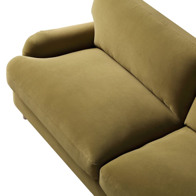 Daphnis Fudge Velvet Sofa, 3-Seater - Image 12