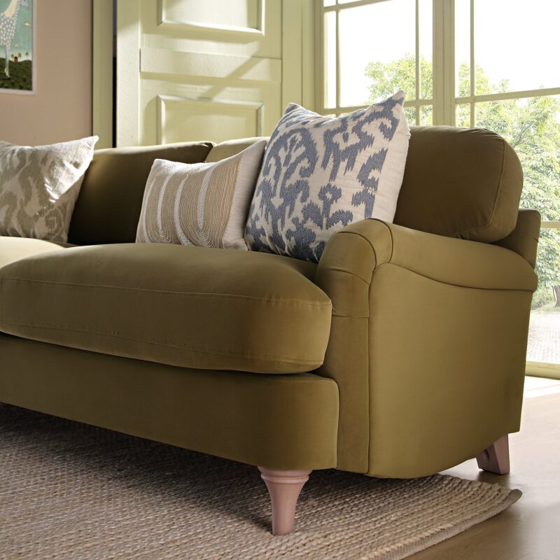 Daphnis Fudge Velvet Sofa, 3-Seater - Image 4