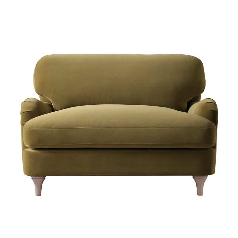 Daphnis Fudge Velvet Sofa, Loveseat - Image 5