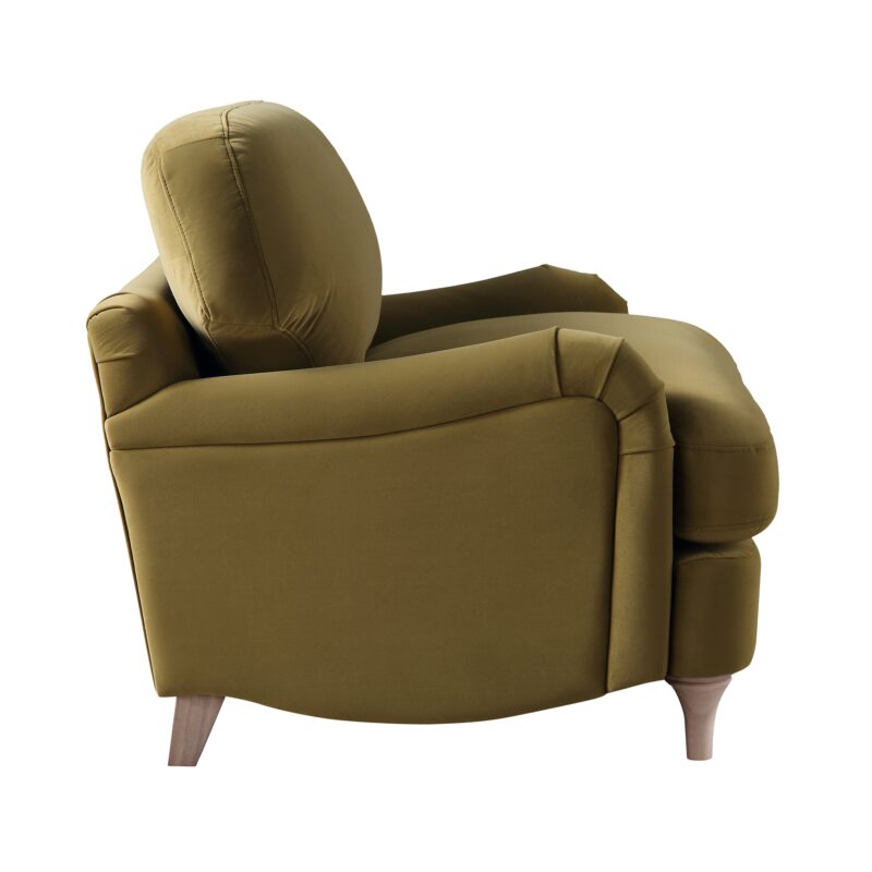 Daphnis Fudge Velvet Sofa, Loveseat - Image 8