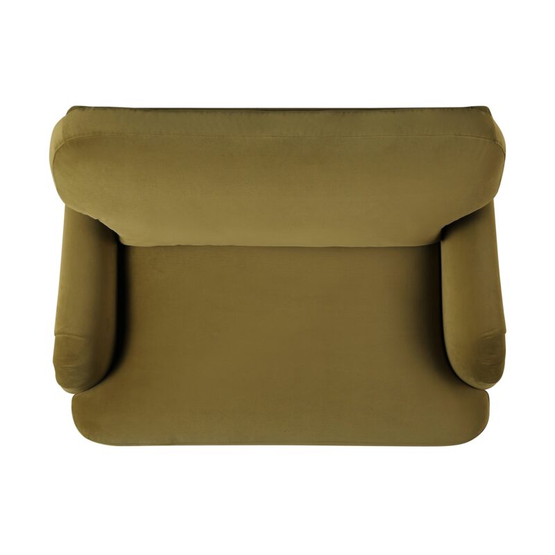 Daphnis Fudge Velvet Sofa, Loveseat - Image 9
