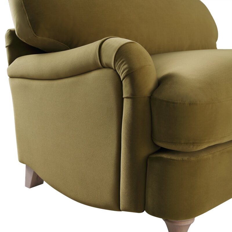 Daphnis Fudge Velvet Sofa, Loveseat - Image 11