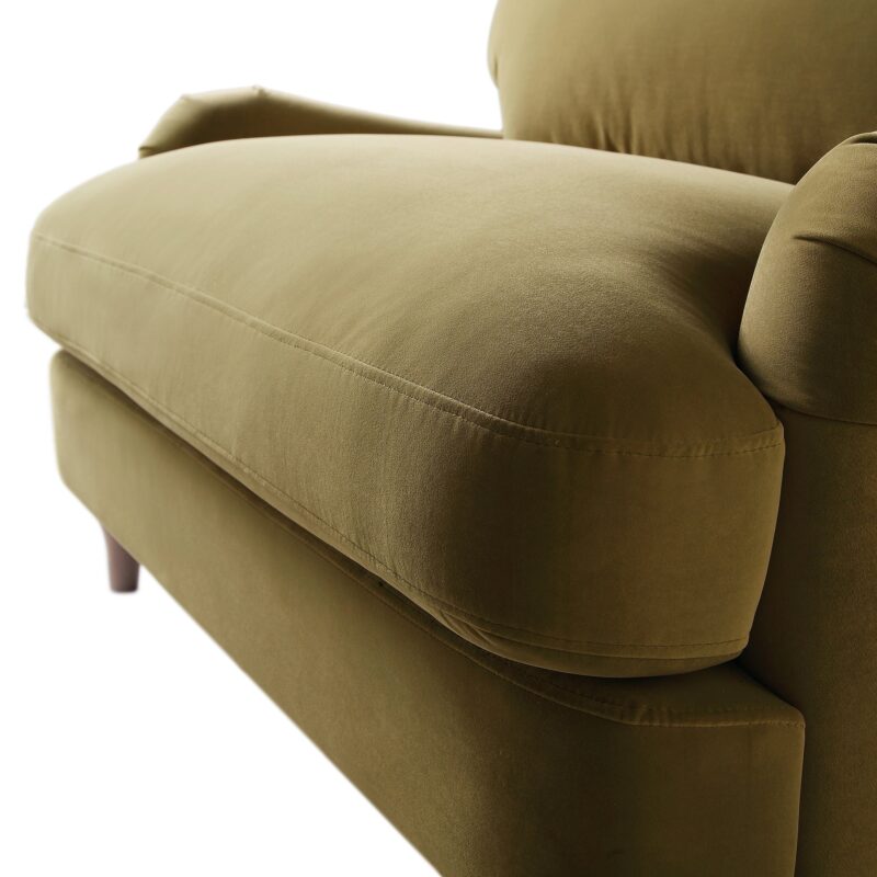 Daphnis Fudge Velvet Sofa, Loveseat - Image 13