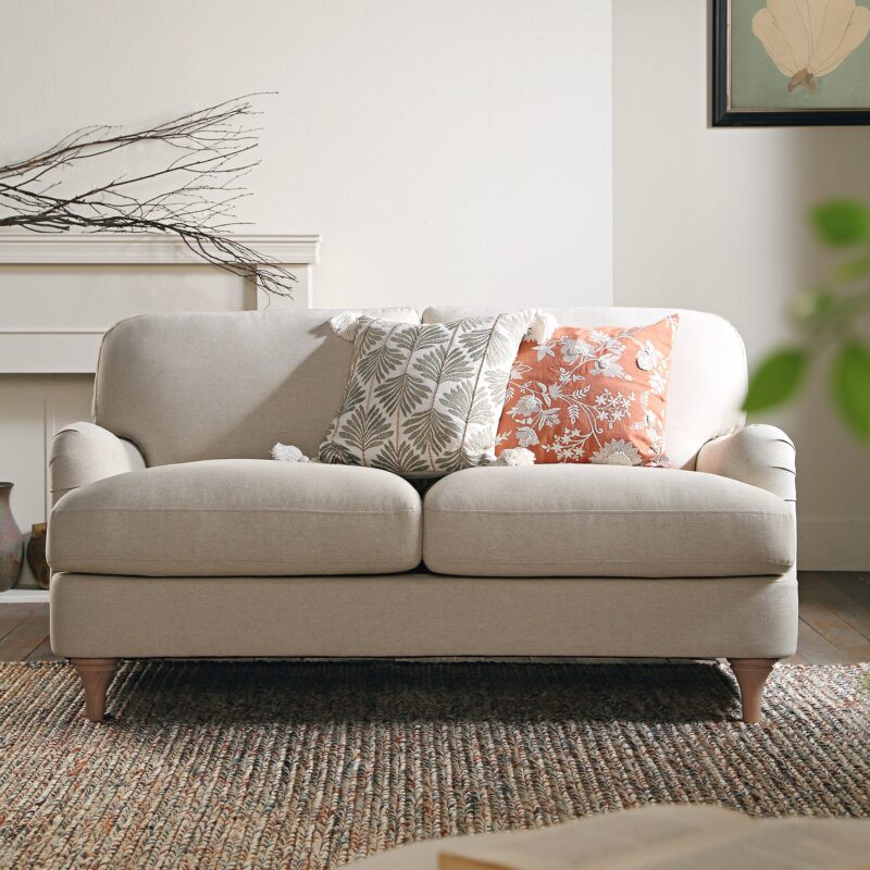 Daphnis Oatmeal Fabric Sofa, 2-Seater - Image 2