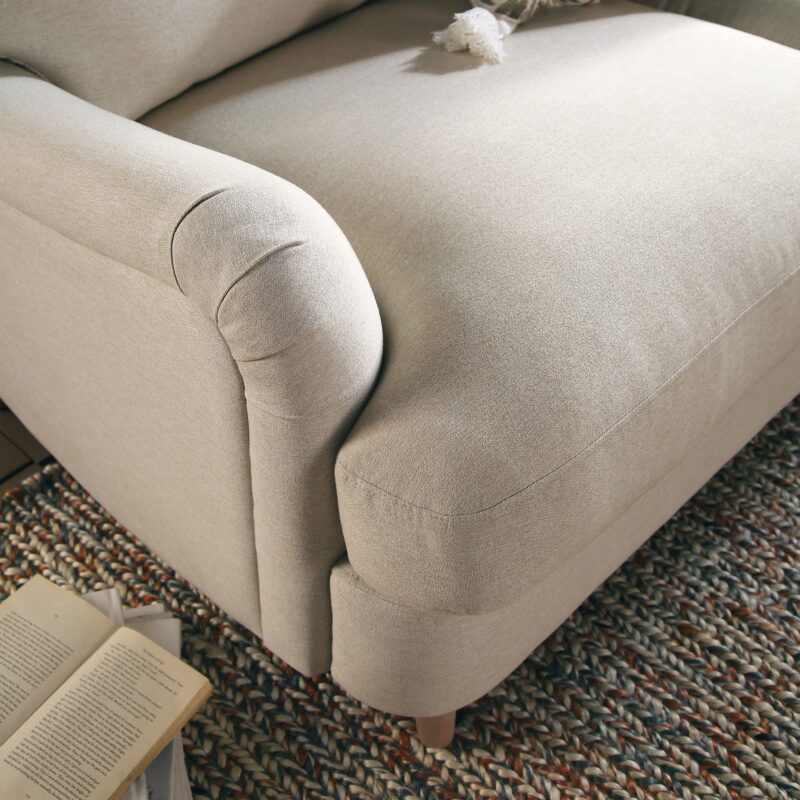 Daphnis Oatmeal Fabric Sofa, 2-Seater - Image 3