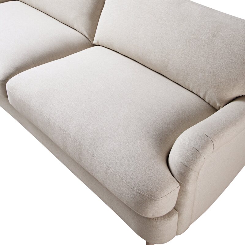 Daphnis Oatmeal Fabric Sofa, 3-Seater - Image 12