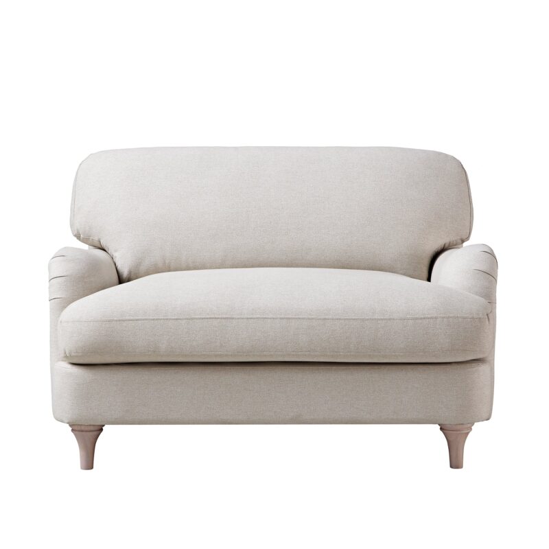 Daphnis Oatmeal Fabric Sofa, Loveseat - Image 4