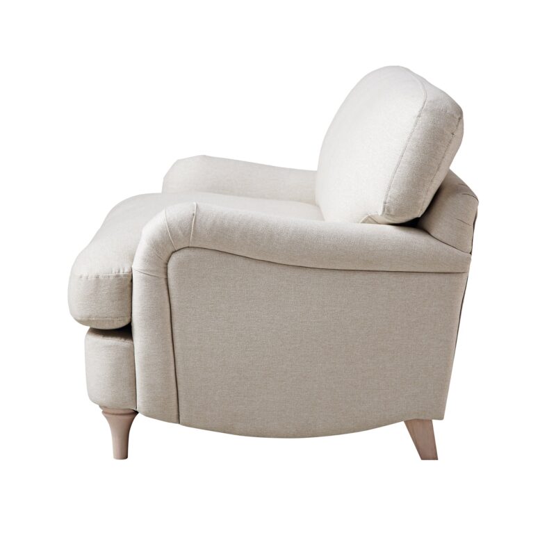Daphnis Oatmeal Fabric Sofa, Loveseat - Image 8