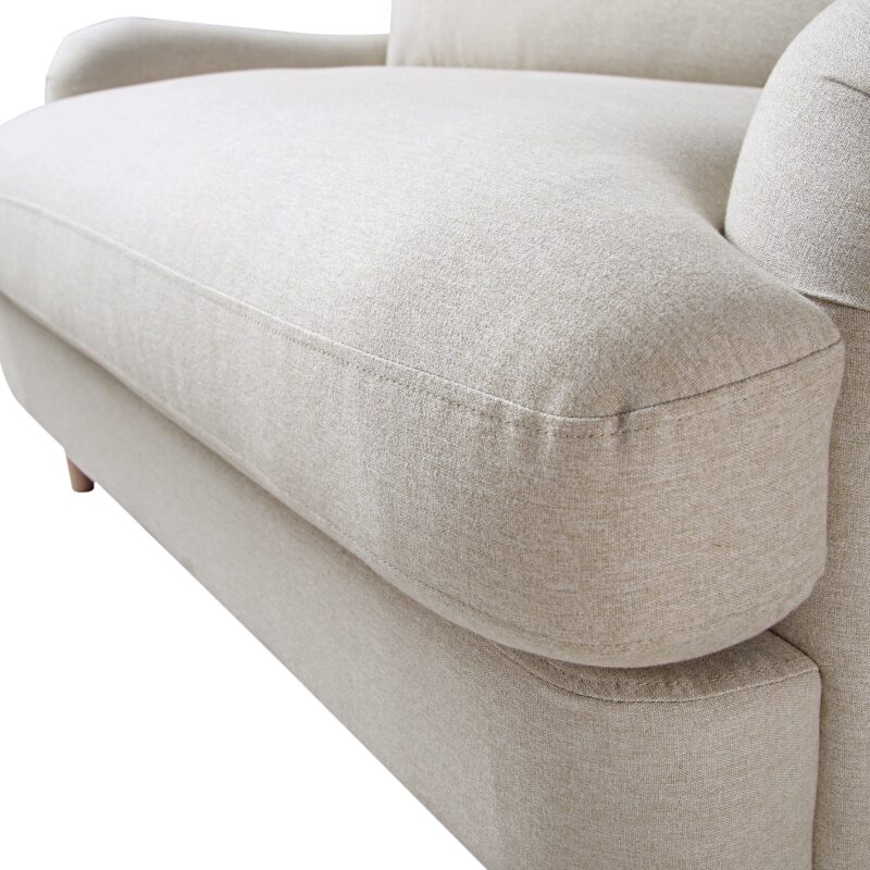 Daphnis Oatmeal Fabric Sofa, Loveseat - Image 10