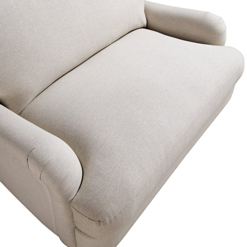 Daphnis Oatmeal Fabric Sofa, Loveseat - Image 11