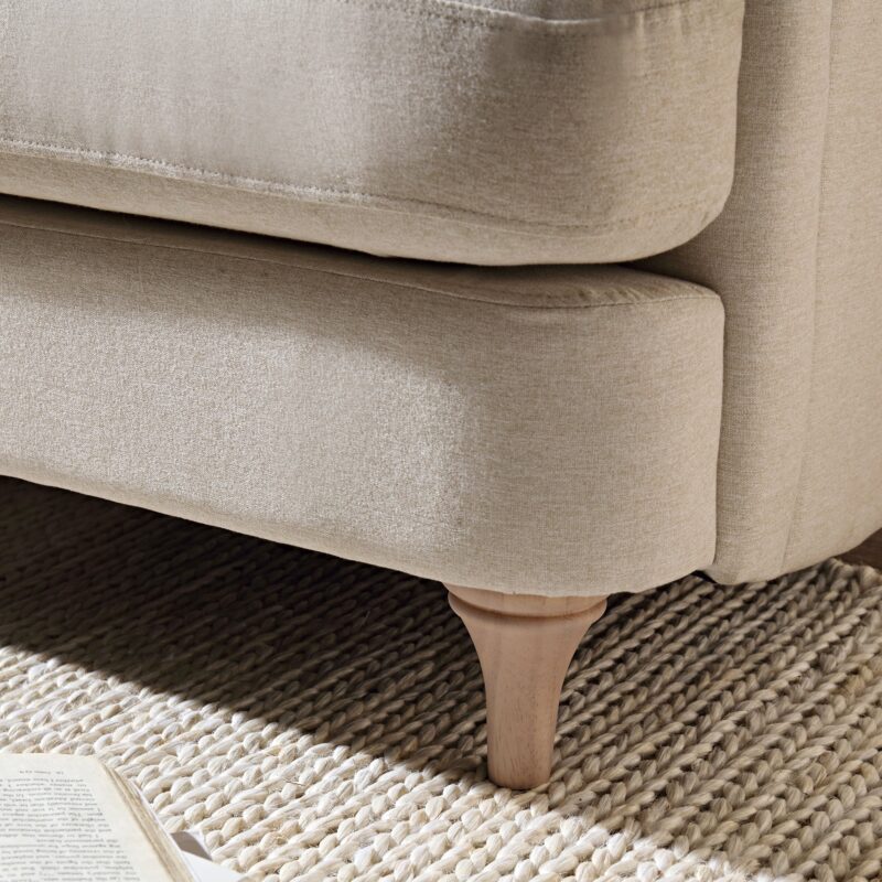 Daphnis Oatmeal Fabric Sofa, Loveseat - Image 3