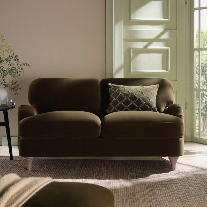 Daphnis Seaweed Velvet Sofa, 2-Seater - Image 2