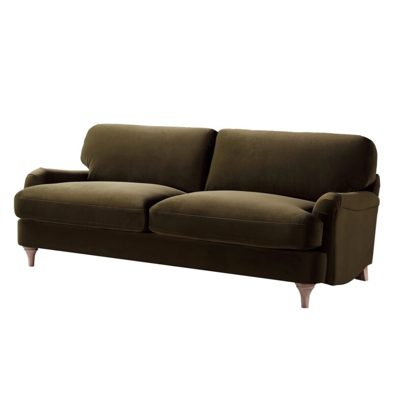 Daphnis Seaweed Velvet Sofa, 3-Seater - Image 7