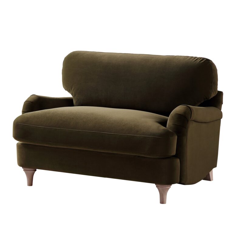 Daphnis Seaweed Velvet Sofa, Loveseat - Image 5