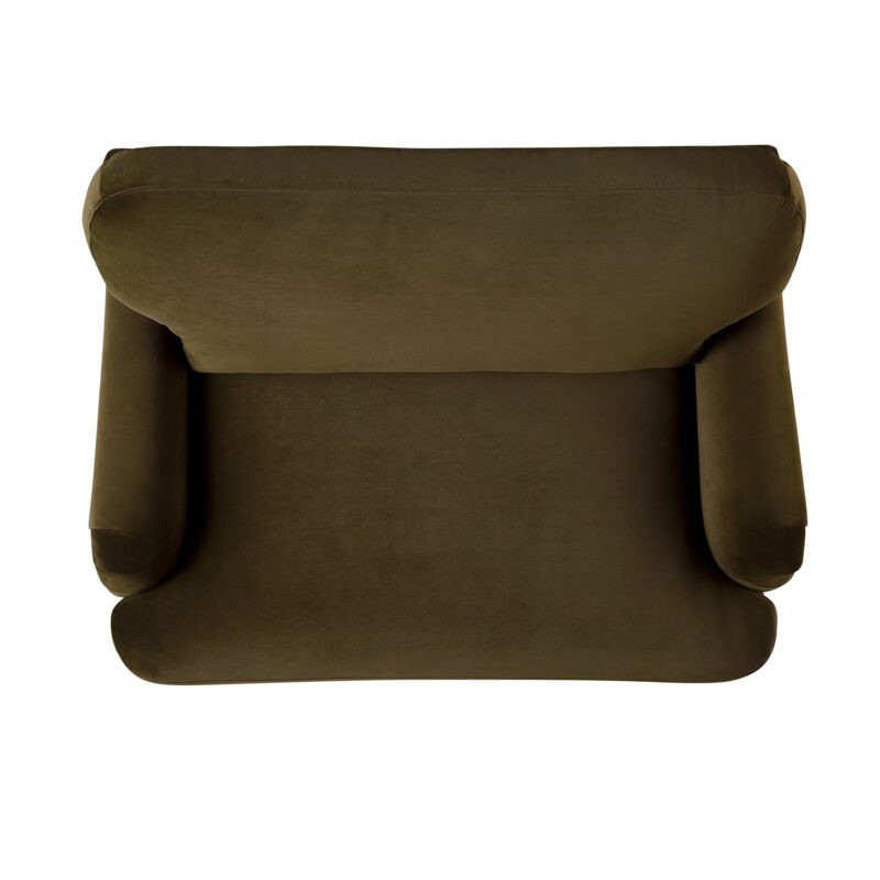 Daphnis Seaweed Velvet Sofa, Loveseat - Image 8