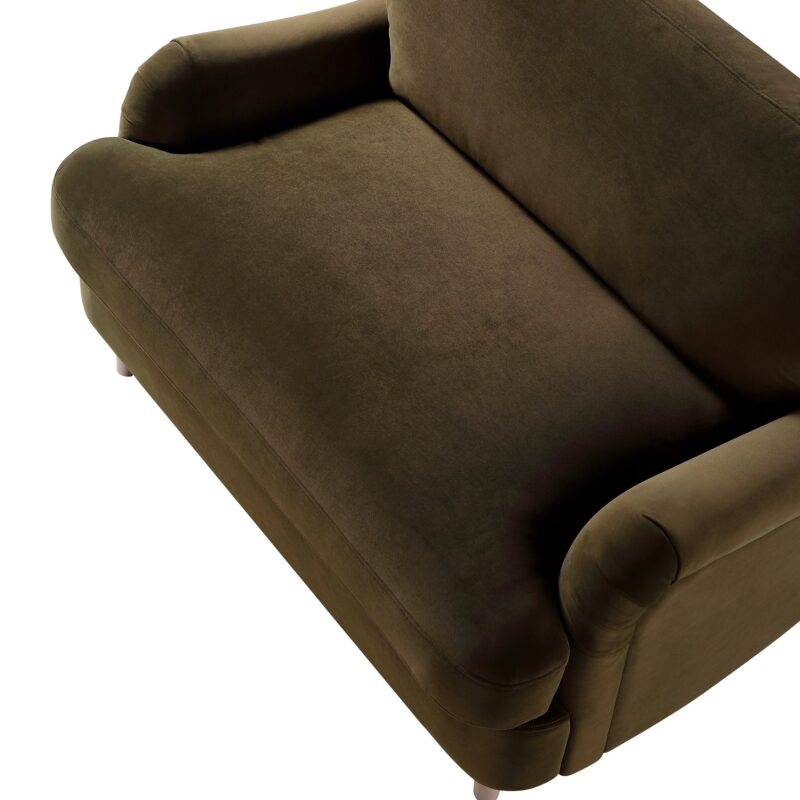 Daphnis Seaweed Velvet Sofa, Loveseat - Image 10
