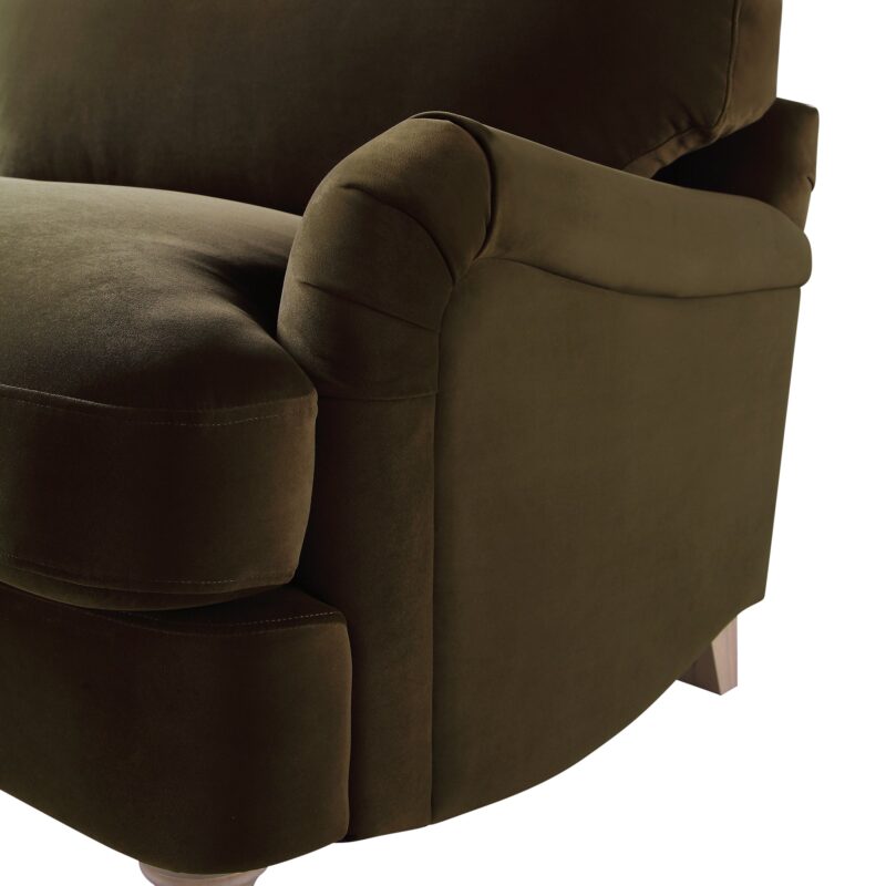 Daphnis Seaweed Velvet Sofa, Loveseat - Image 11