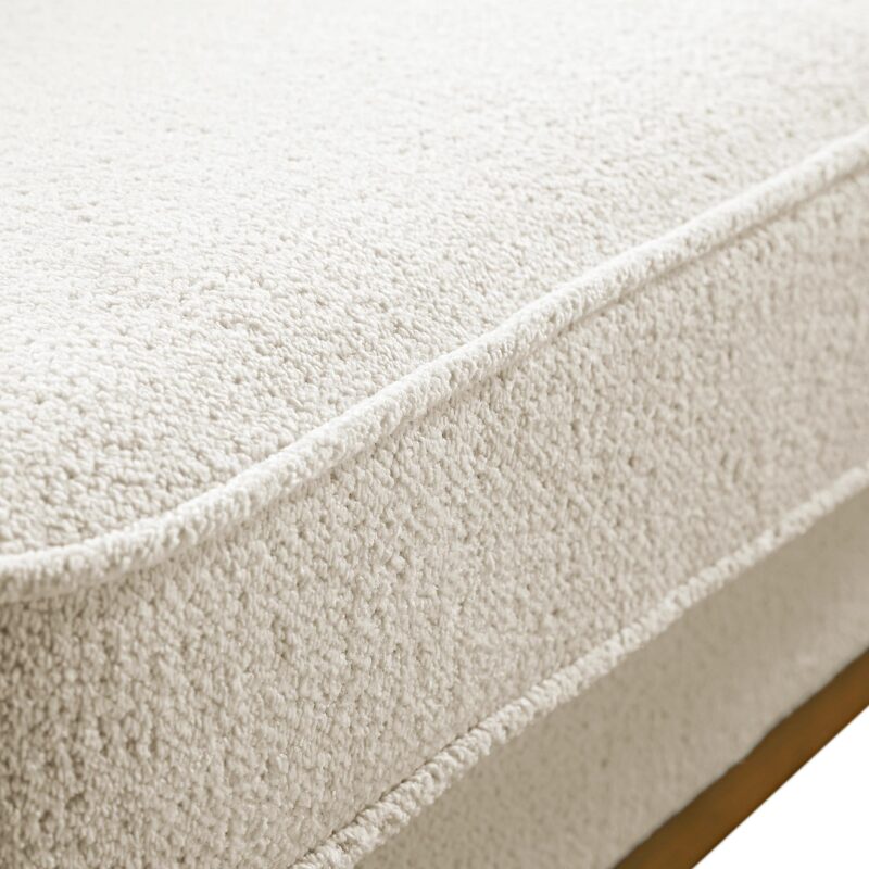 Dipley Beige Boucle Fabric Grande Corner Sofa - Image 15