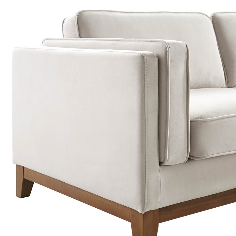 Dipley Champagne Velvet Grande Corner Sofa - Image 12