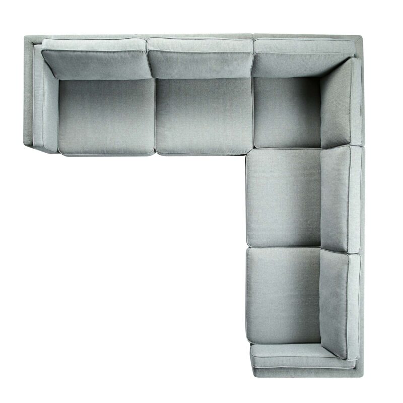 Dipley Sage Woven Fabric Grande Corner Sofa - Image 10