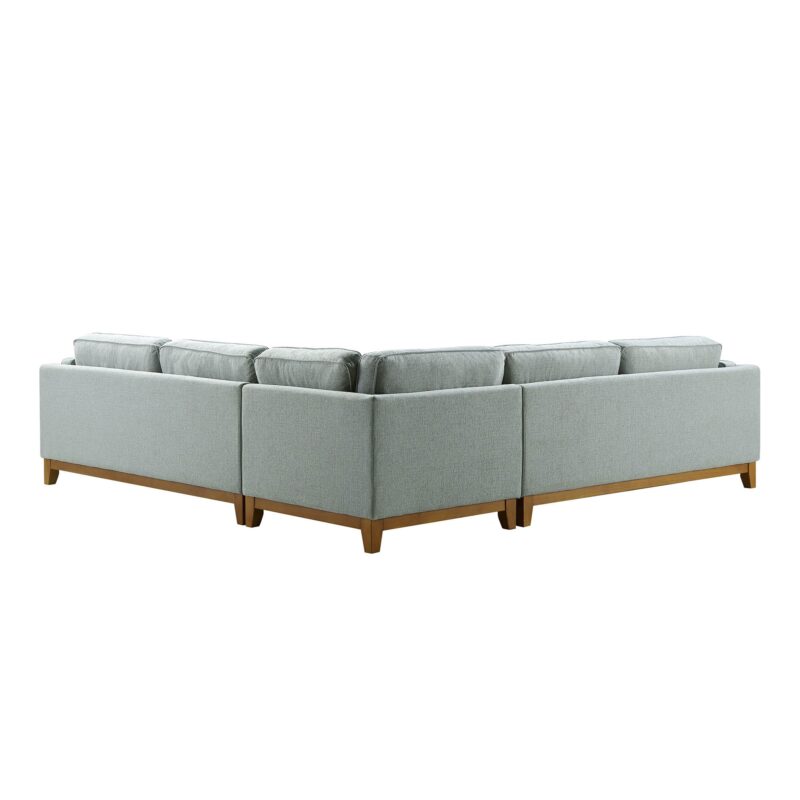 Dipley Sage Woven Fabric Grande Corner Sofa - Image 11