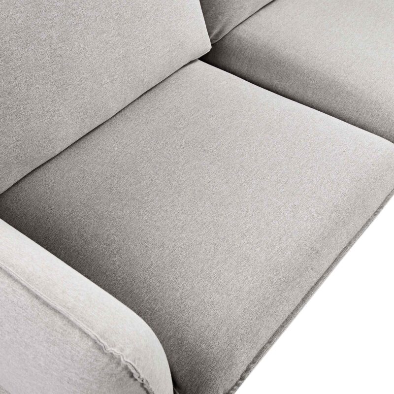 Obriel Grey Marl Fabric Grande Corner Sofa - Image 12