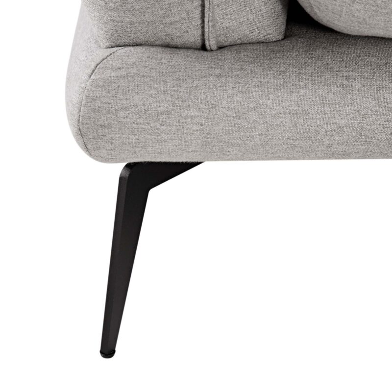 Obriel Grey Marl Fabric Grande Corner Sofa - Image 13