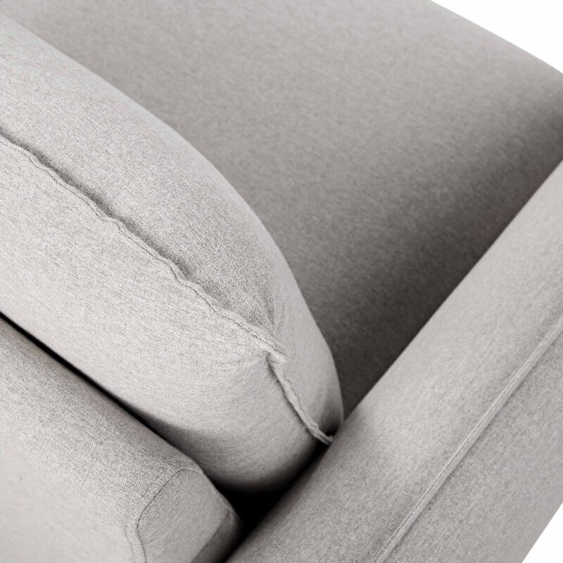Obriel Grey Marl Fabric Grande Corner Sofa - Image 14
