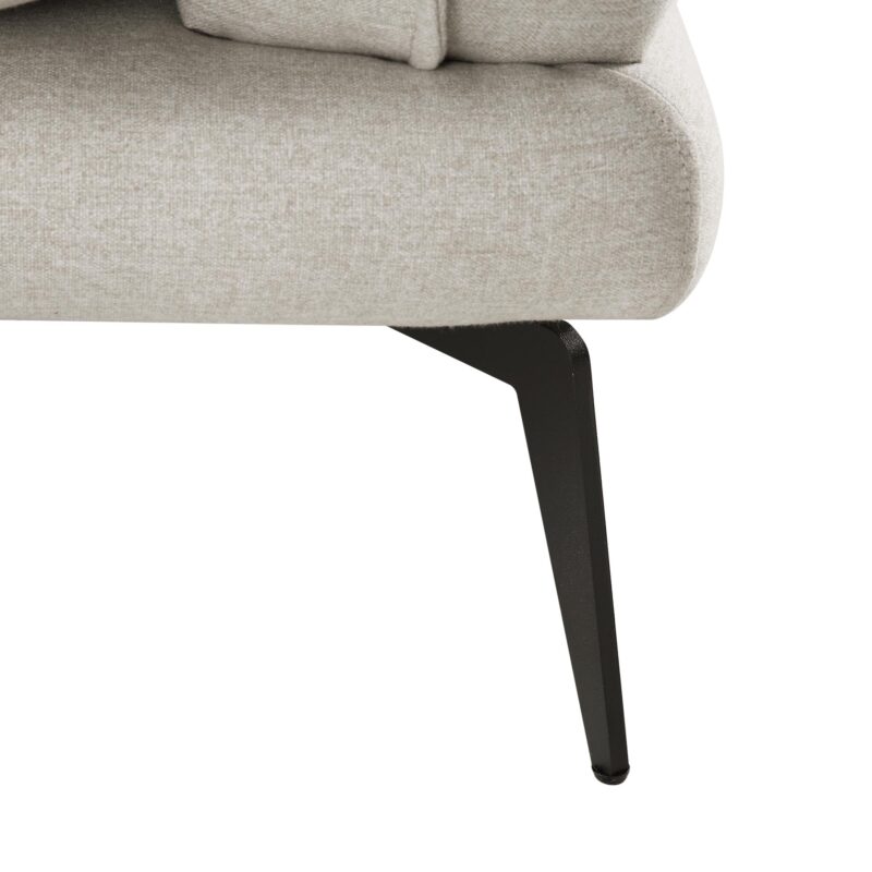 Obriel Oatmeal Fabric Grande Corner Sofa - Image 14