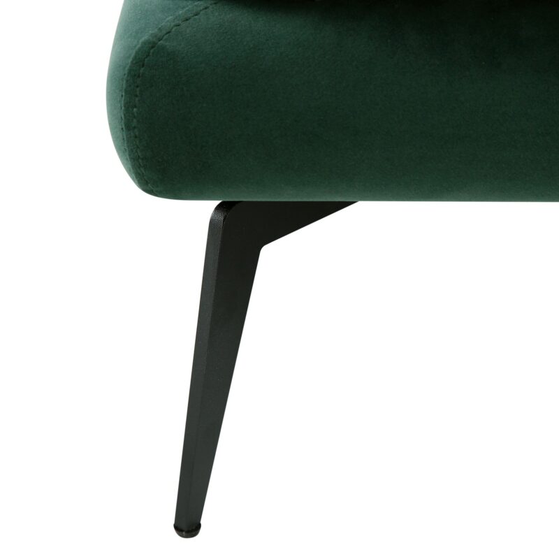Obriel Forest Green Velvet Grande Corner Sofa - Image 12